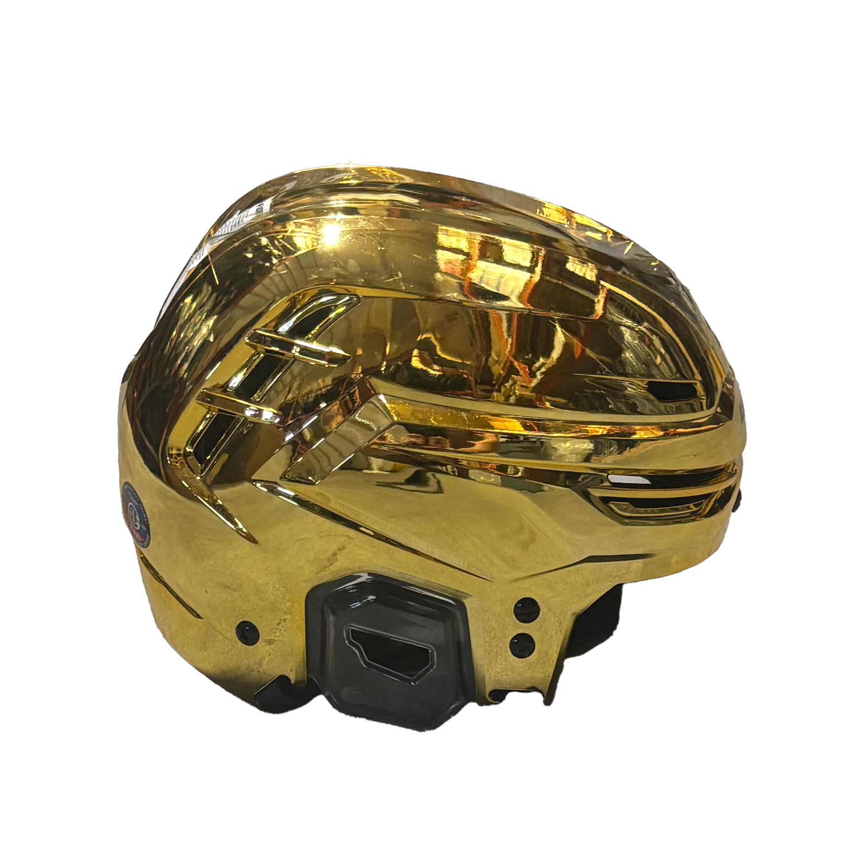 Warrior Alpha One Pro - Hockey Helmet (Gold Chrome)